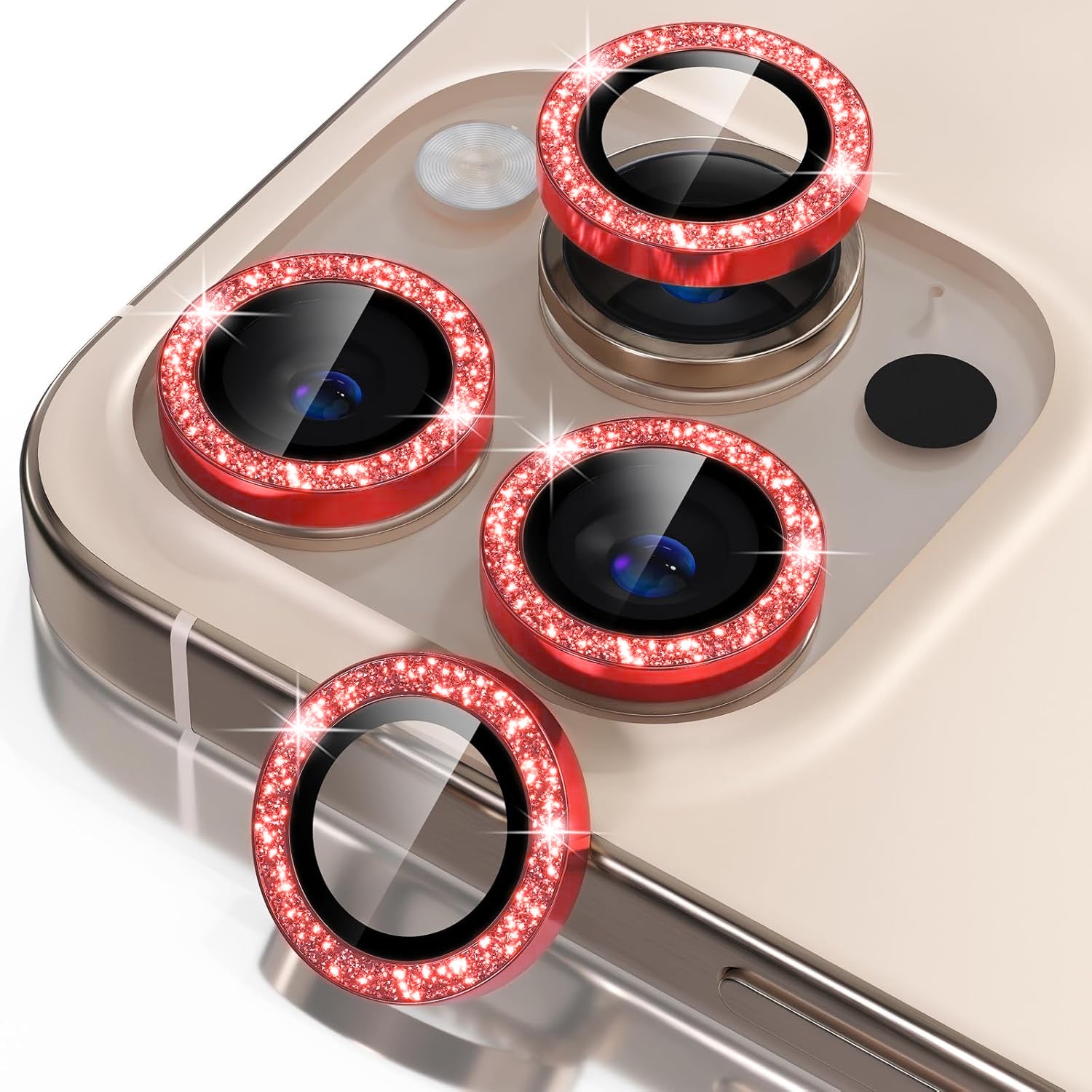iPhone 16 Sparkling Diamond-Inspired Cell Phone Lens Protectors